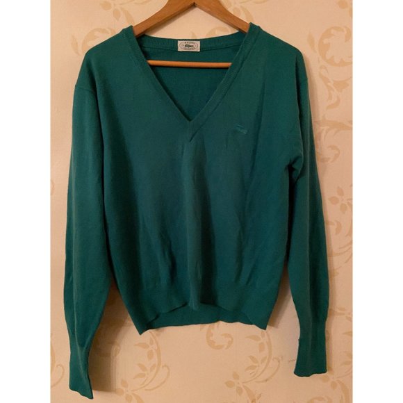 Men's Size 3 Vintage Izod Lacoste Kelly Green V-ne - Picture 1 of 3